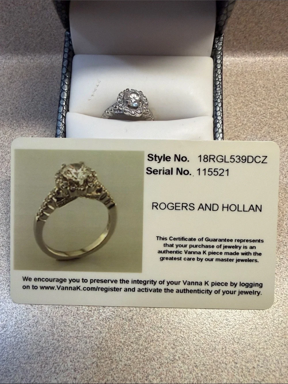 White Gold Diamond Engagement Ring - White